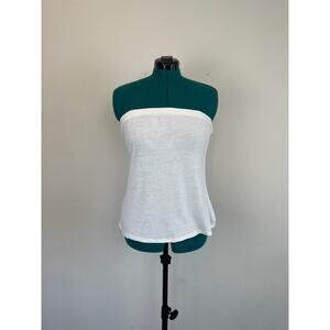 Haute Fox Ribbed Strapless Tank Top, Size 3X